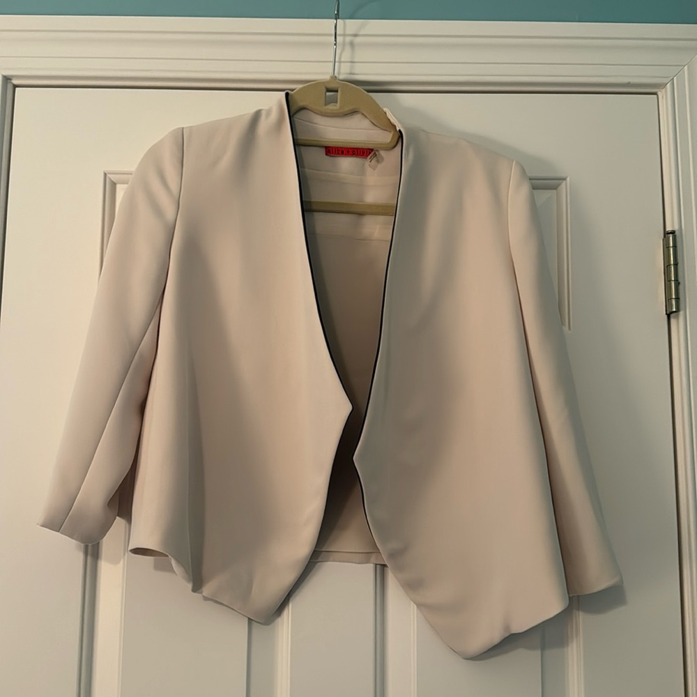Alice and Olivia Two Tone Blazer Jacket
